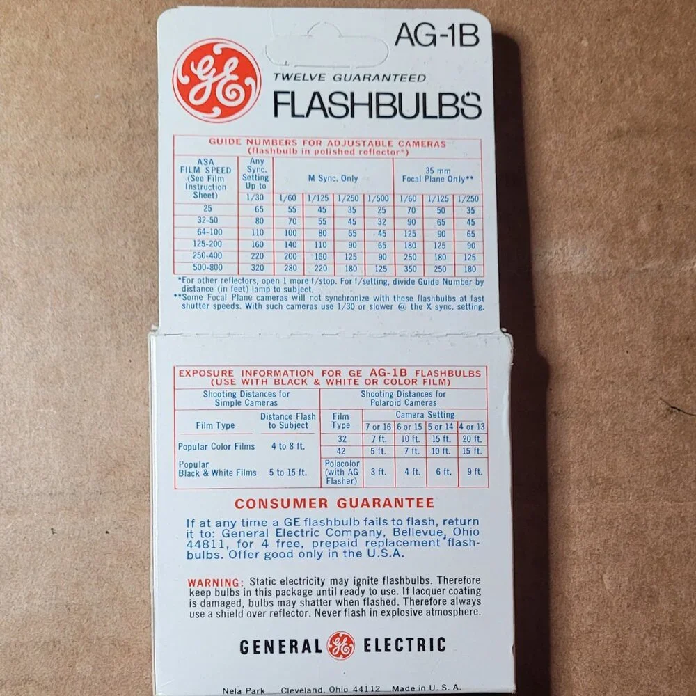Vintage GE AG-1B Flashcubes 12 Pack